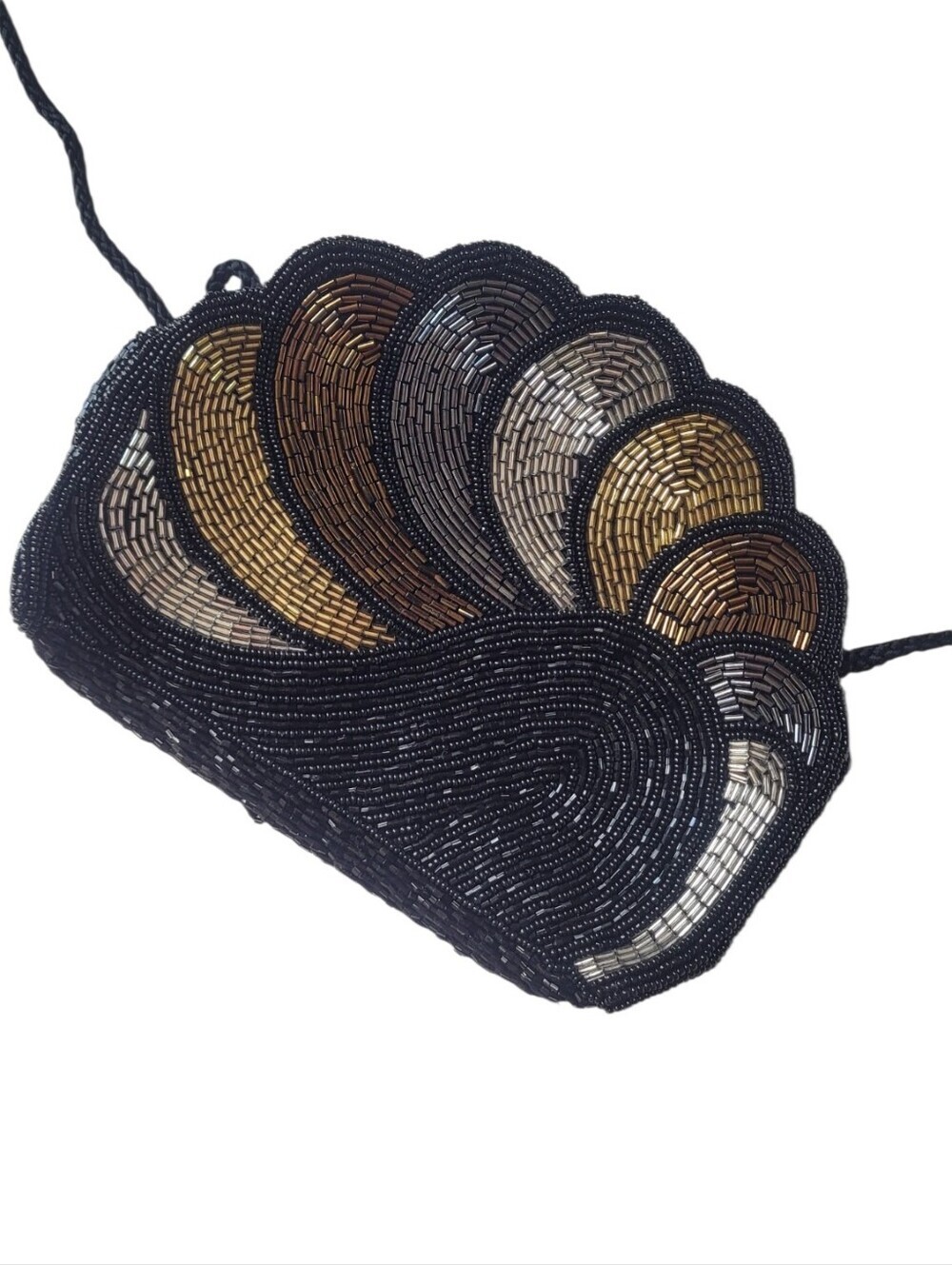 Beaded Shoulder Bag 80s Retro